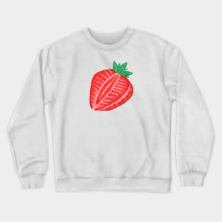 Red Juicy Strawberry Crewneck Sweatshirt